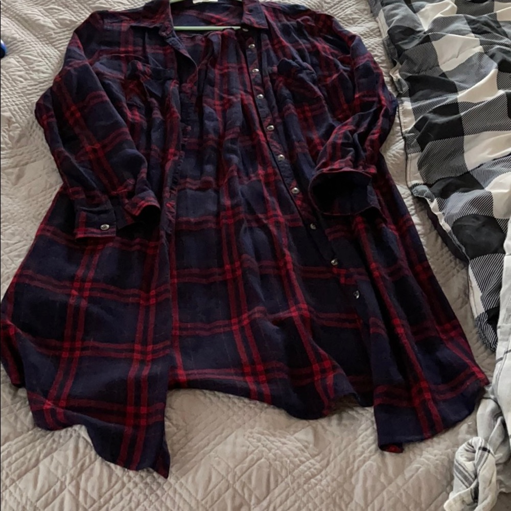 Maurices Tunic Plaid